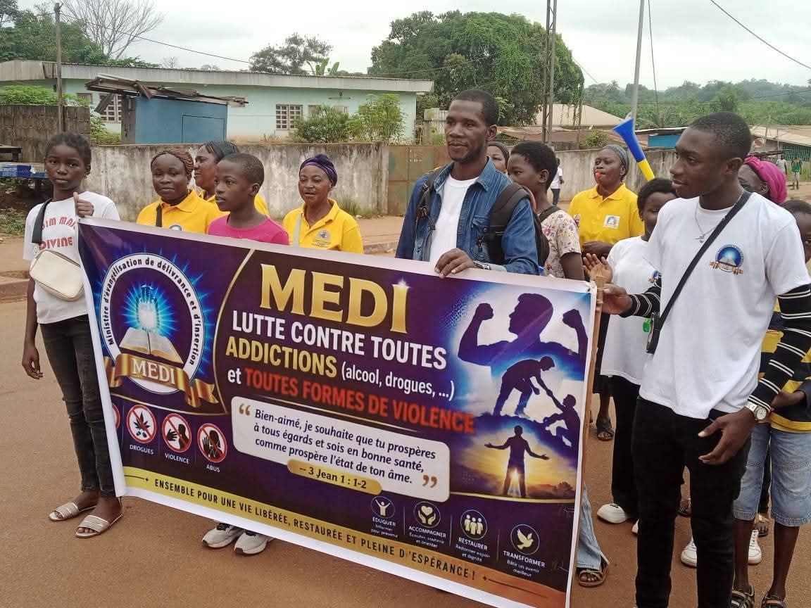 Gabon : une marche pacifique mobilise la jeunesse contre la drogue à Lébamba
