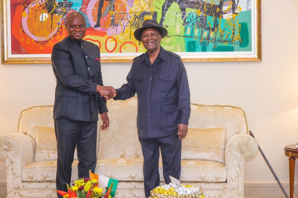 Diplomatie: Oligui Nguema échange avec son homologue Ivoirien  